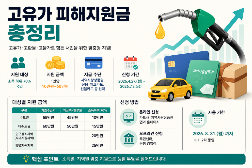 고유가 피해지원금 신청방법